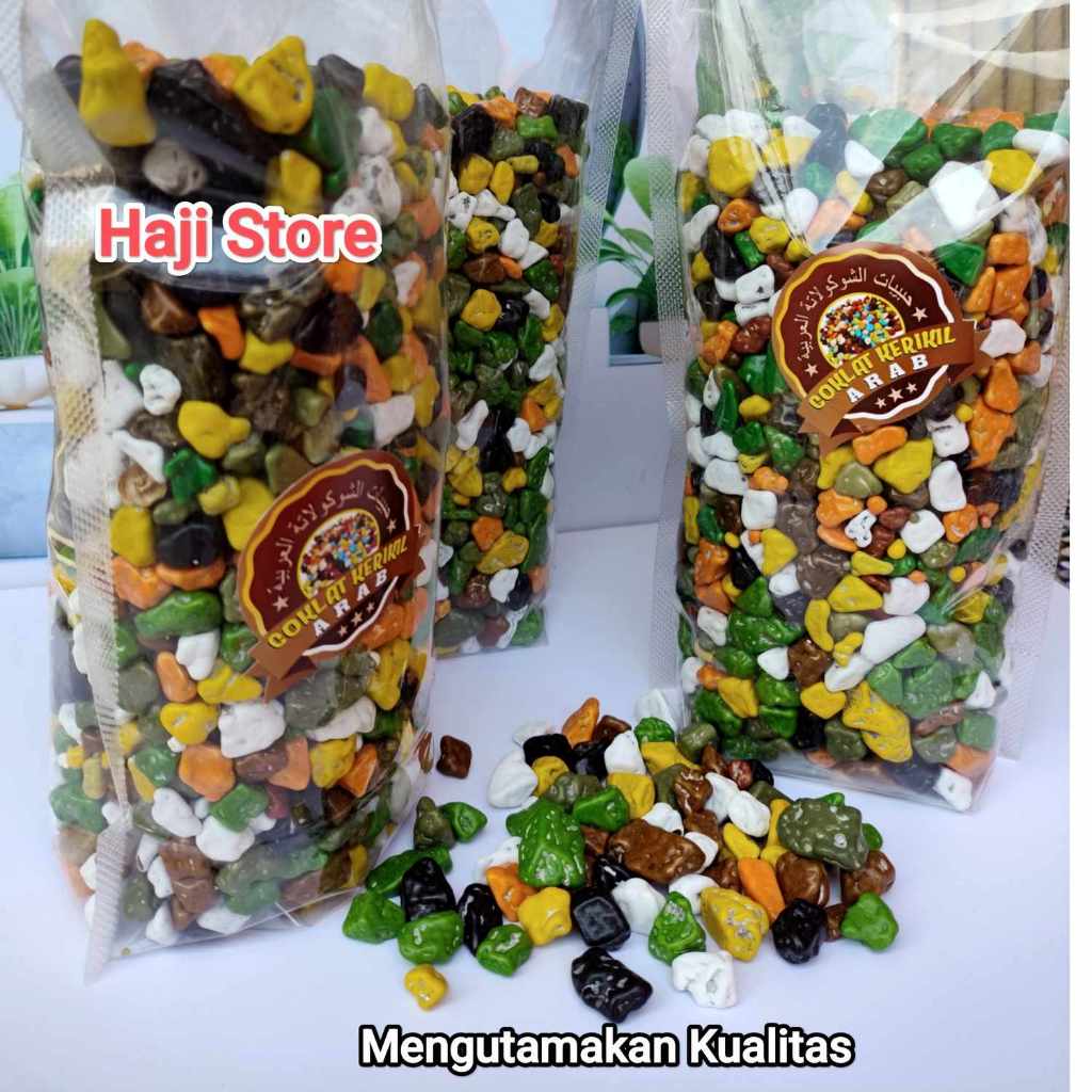 

coklat kerikil khas arab oleh oleh haji dan umroh 100% original