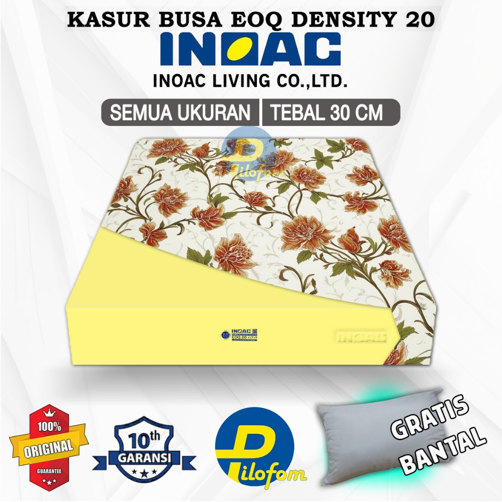 INOAC Tebal 30cm Kasur Busa Matras ASLI ORIGINAL Garansi 10 Tahun