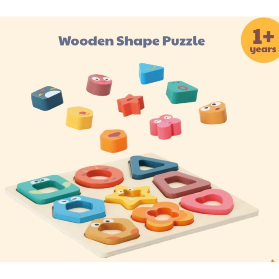 Puzzle geometri hewan