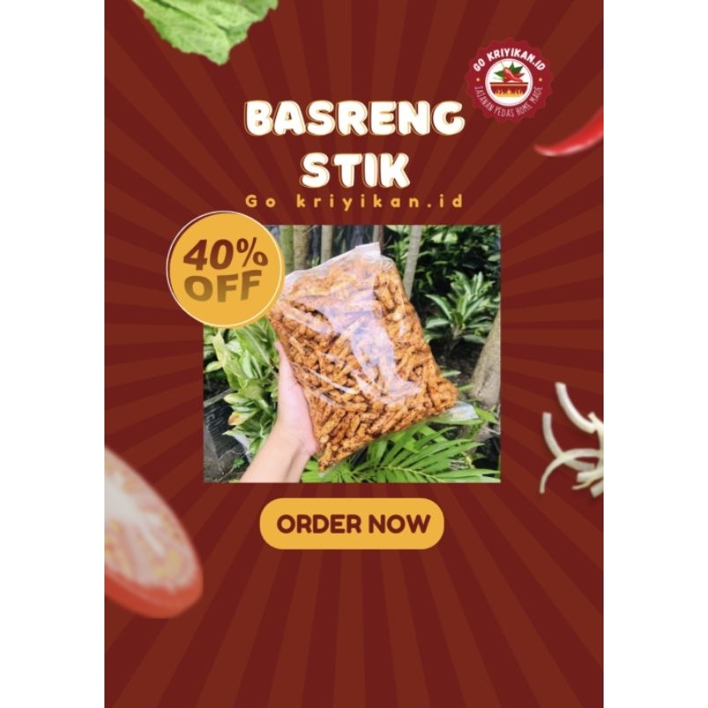 

BASRENG PEDAS DAUN JERUK CIKRUH - CEMILAN/SNACK/BASRENG ORIGINAL/BASRENG STIK-500g