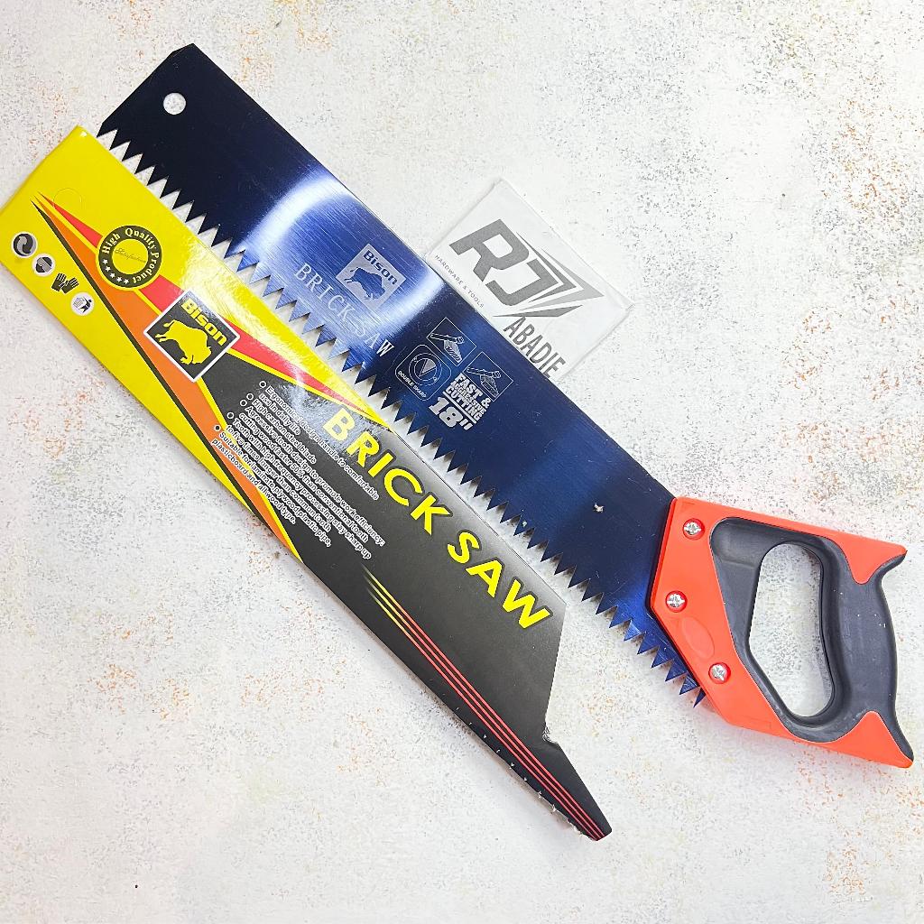 Gergaji Graji Hebel Bata Ringan GG Karet Bison 18 Inch