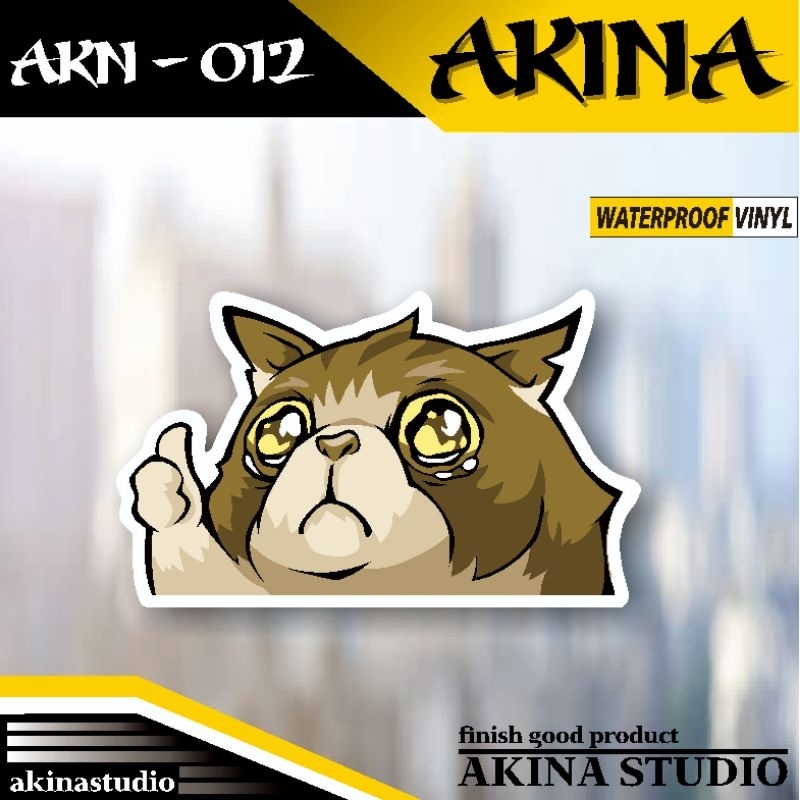 sticker vinyll anti air crying cat valorant | stiker vinyll anti air crying cat valorant | sticker v