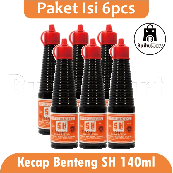 

[ Paket 6 ] SH Benteng Kecap Manis 140ml Kemasan Botol