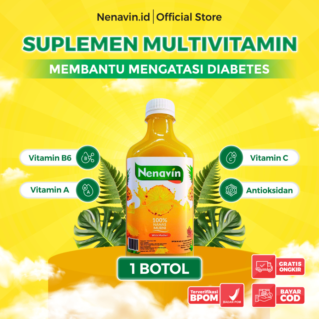 

Nenavin Cuka Nanas 100% Original 280ml