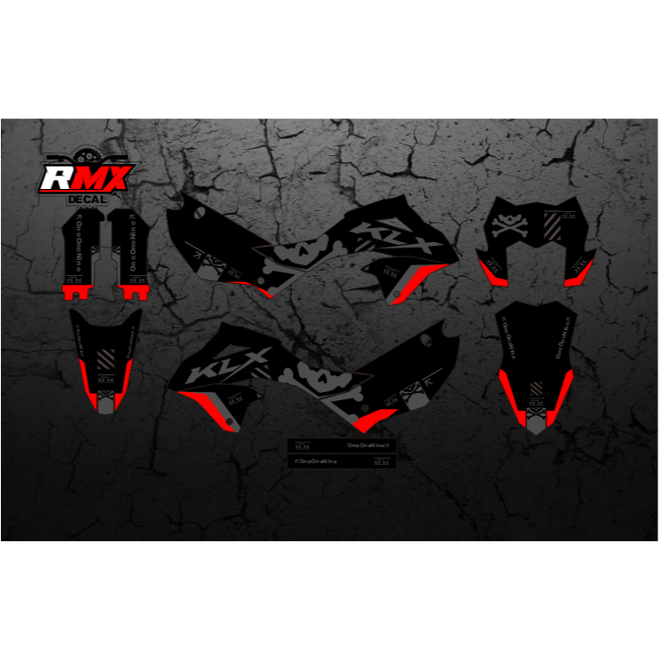 DECAL KLX 150 2023 FULLBODY (011) DEKAL STIKER KLX S SM SE 2024 2025 HITAM OREN, MERAH, KUNING, HIJA