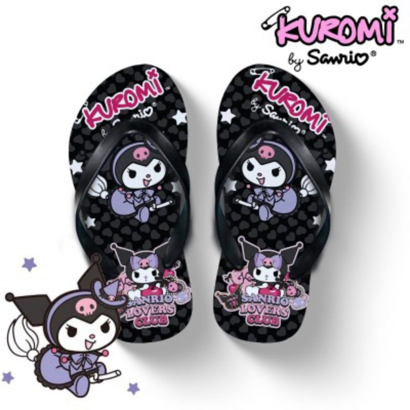 sandal jepit anak perempuan, sandal kuromi anak