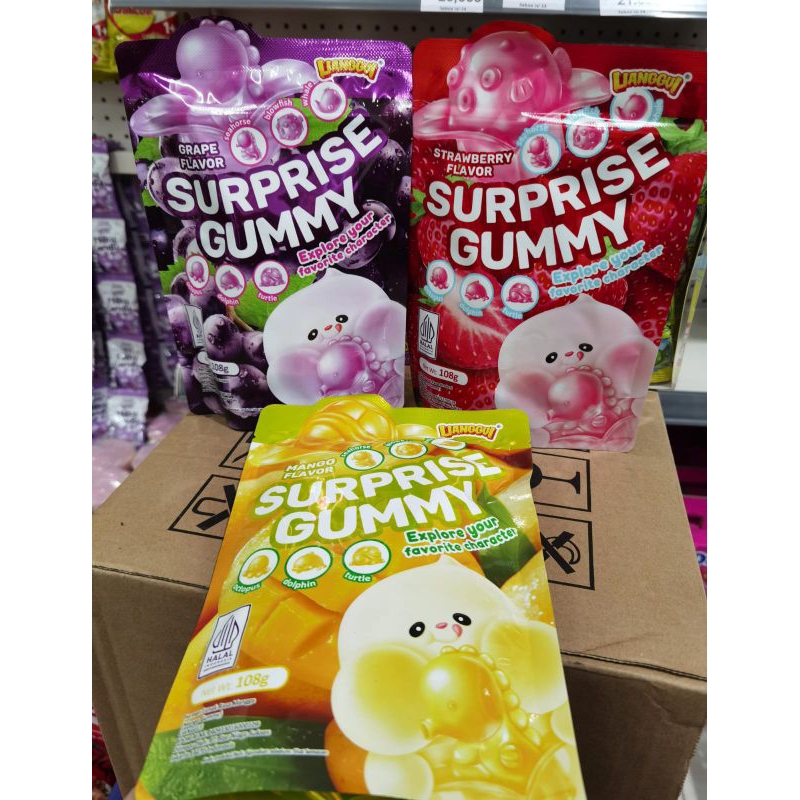 

[ TERMURAH ] PERMEN LUNAK SURPRISE GUMMY JELLY 108G