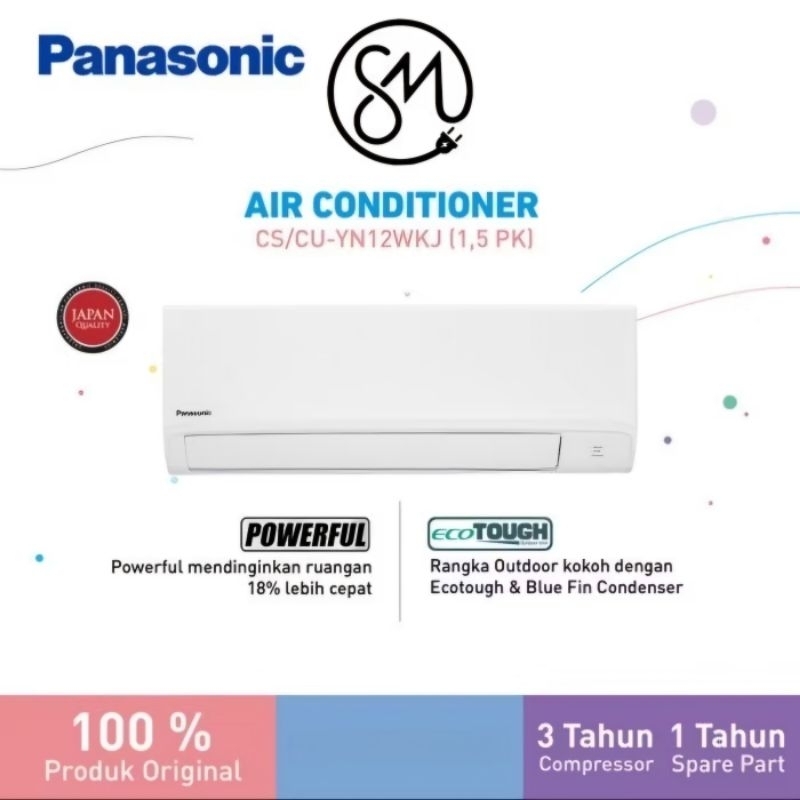 AC Panasonic 1 1/2 PK CS-YN12WKJ YN12 1,5 12WKJ