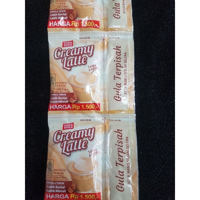 

Torabika Creamy latte, it's so creamy!!!! tanpa ampas 1rcg 10pcs