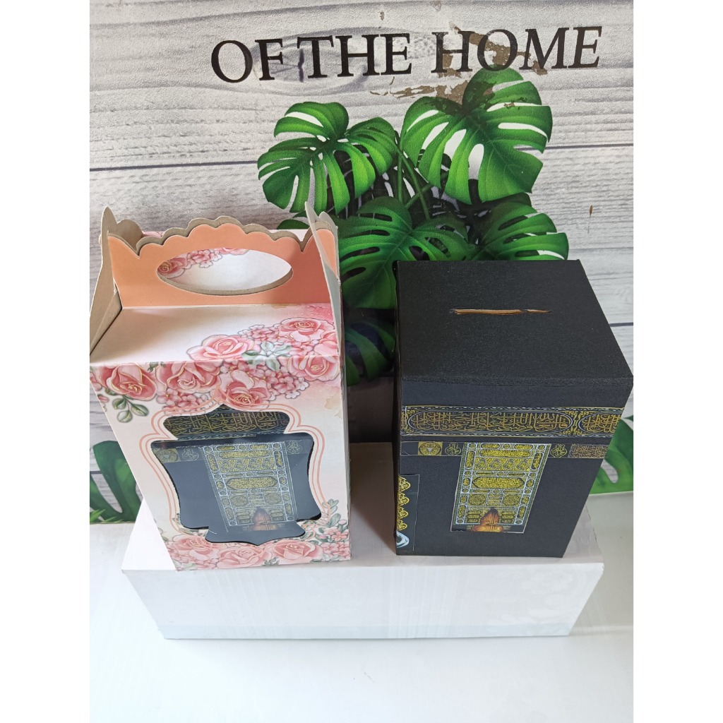 souvenir haji umroh Celengan Miniatur Kakbah tanpa kunci