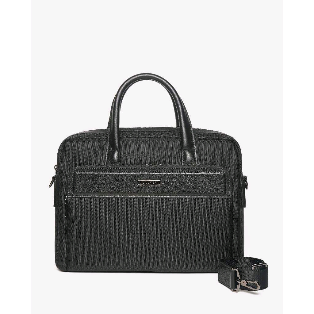 BUCCHERI Tas Kerja Kulit Pria Nichols Hitam - BB3011