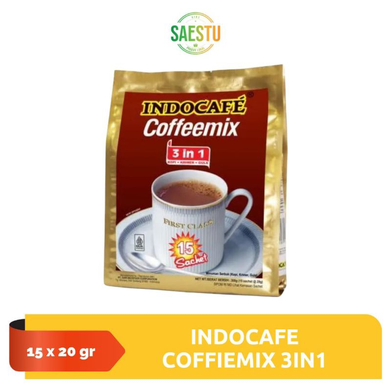 

Indocafe CoffeeMix 3in1 Bag Isi 15 Sachet