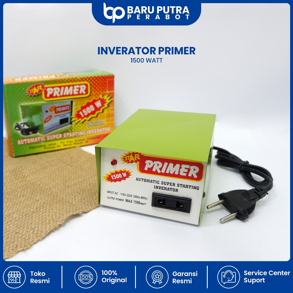 Inverator Star Primer 1500 Watt (Atasi Listrik Anti Jepret)
