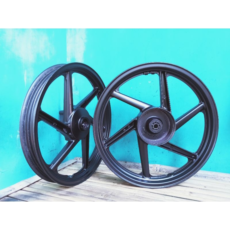 Velg pelek racing depan belakang motor Honda Megapro Primus original