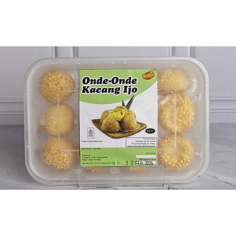 

onde onde kacang hijau frozen isi 12