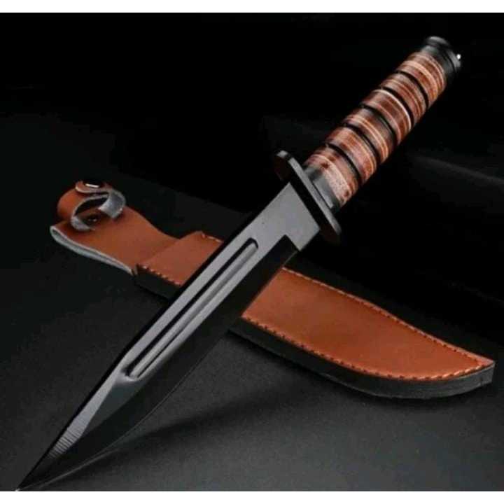 Pisau Dapur / Pisau Pemotong  Daging  Survival Camping Outdoor  KA-BAR USMC TZ