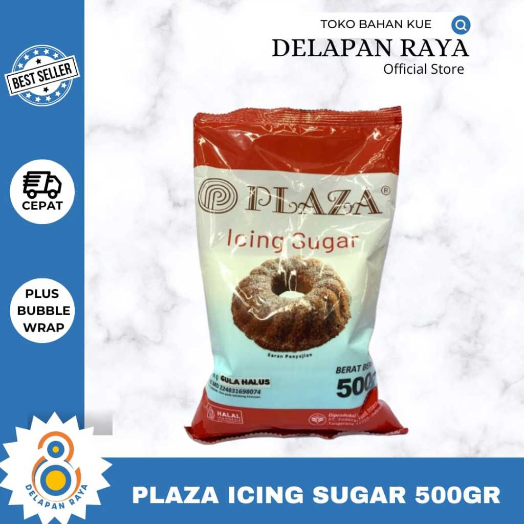 

PLAZA ICING SUGAR 500GR GULA HALUS ICING SUGAR GULA DONAT -8Raya
