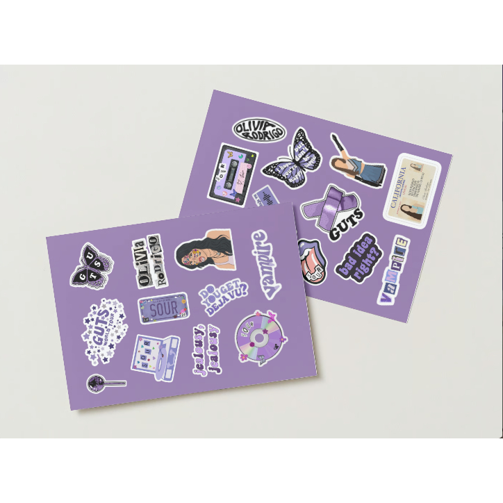 

[Sticker Pack] Sticker Olivia Rodrigo | Sticker Laptop | Sticker Helm | Sticker Ipad | DLL