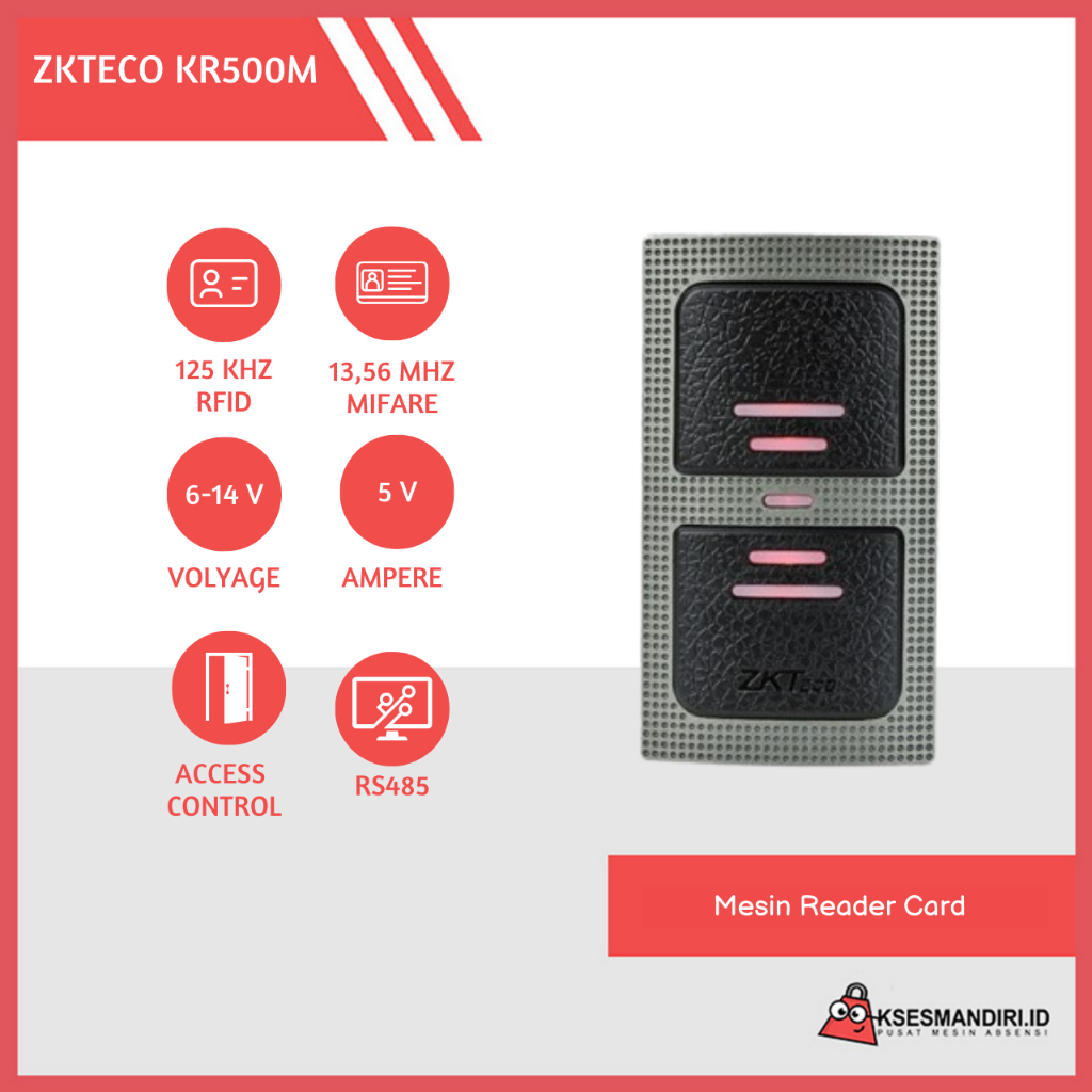 Mesin Reader ZKTeco KR500M Card 13,56Mhz