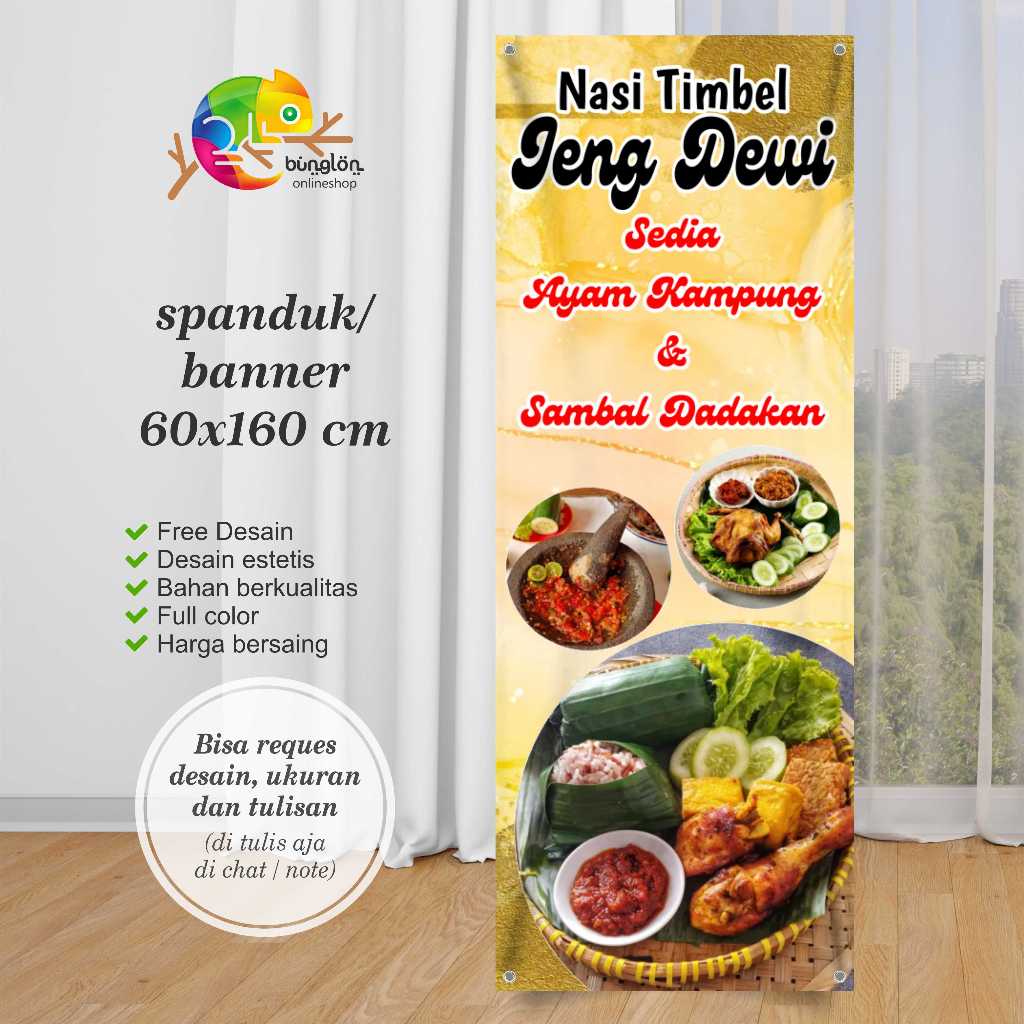 Cetak Spanduk Banner Nasi Timbel