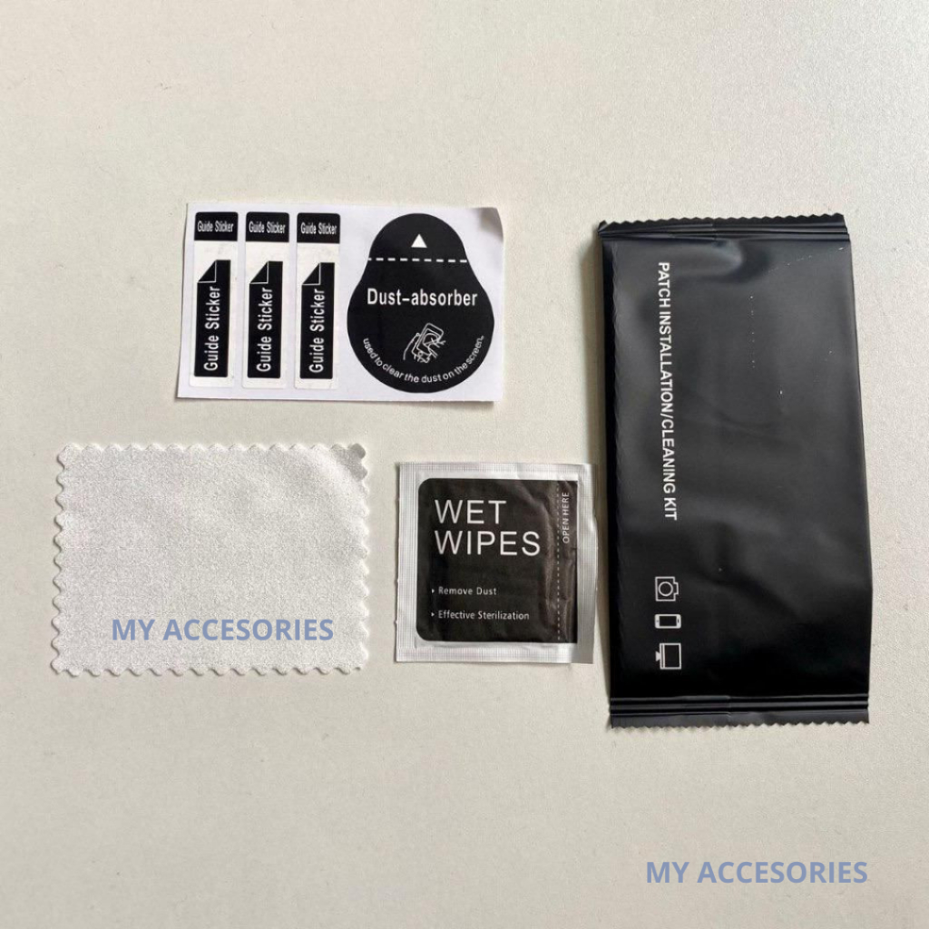 NEW'S Tisu Antigores Tambahan Tempered Glass | Tissue Microfiber Alkohol 1 Set [3 IN 1] | Pembersih 