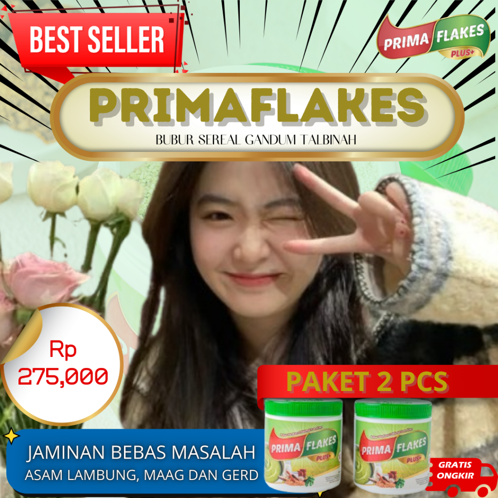 

NEW 2 PCS PRIMAFLAKES PLUS+ PSYILIUM HUSK DAN GULA MENU DIET PENGGANTI NASI SOLUSI MAAG KRONIS