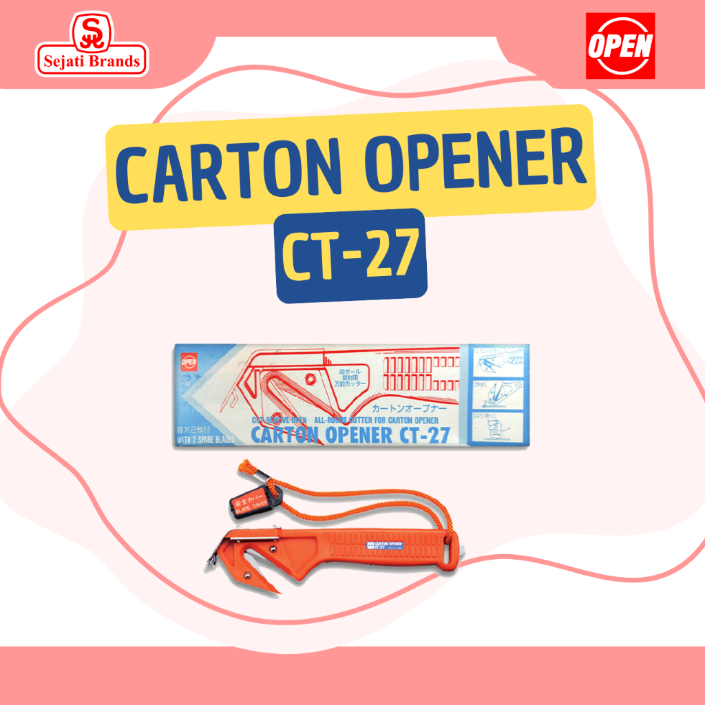 

OPEN Carton Opener CT-27 Pembuka karton staples besar