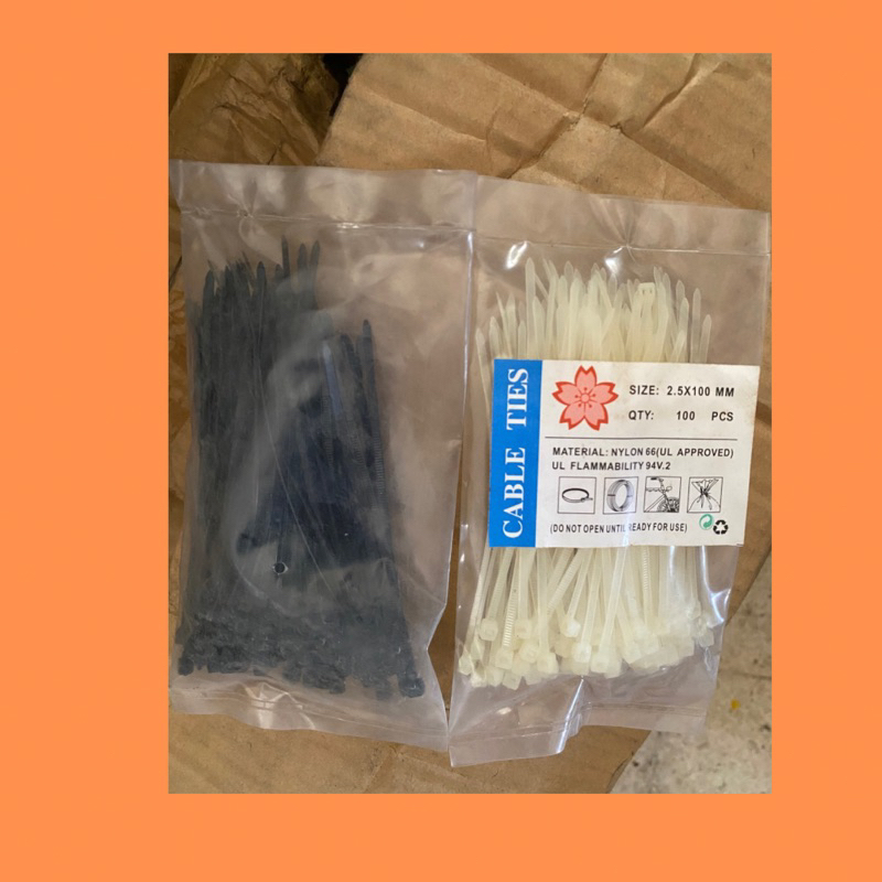 

cable ties 2.5mm x 10cm