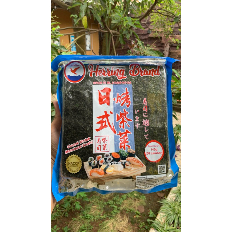 

Herring Brand Sushi Nori 50 lembar 145gr