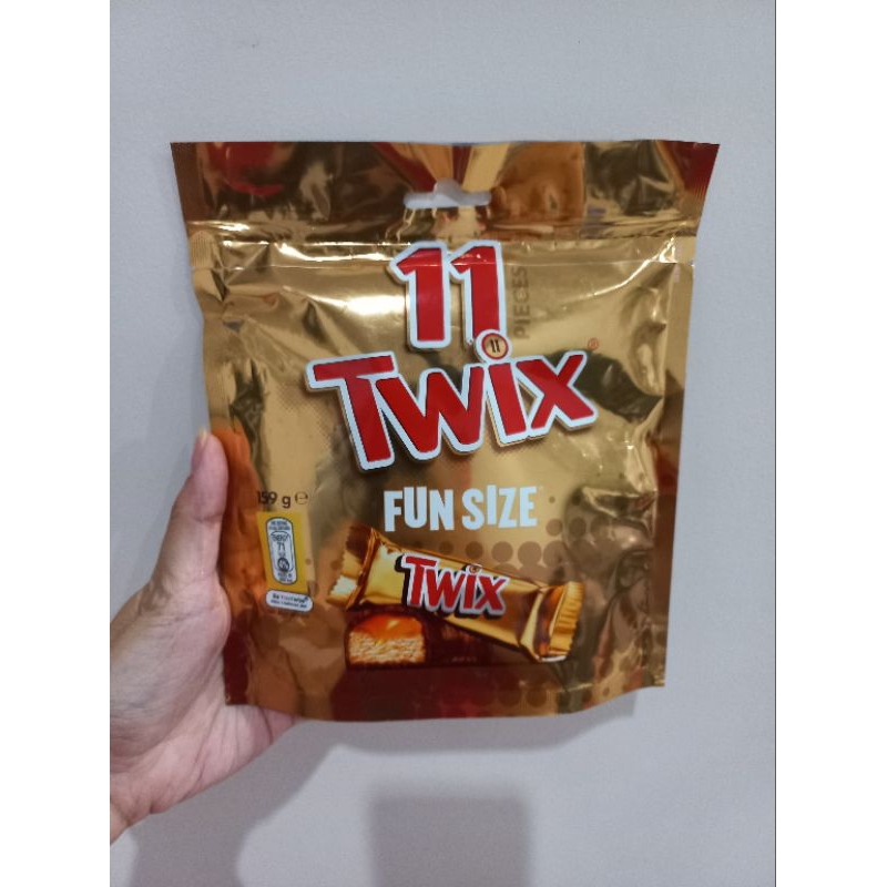 

Twix Fun Size 159gr (3PCS / 1 PACK, Coklat twix HONGKONG)