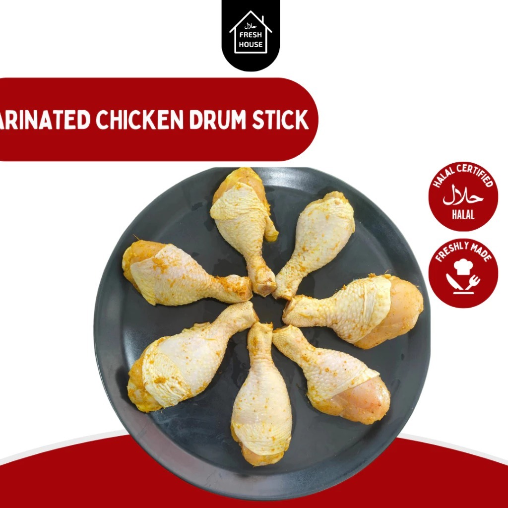 

MARINATED CHICKEN DRUMSTIK / MARINASI PAHA PENTUNG BUMBU KUNING 500G