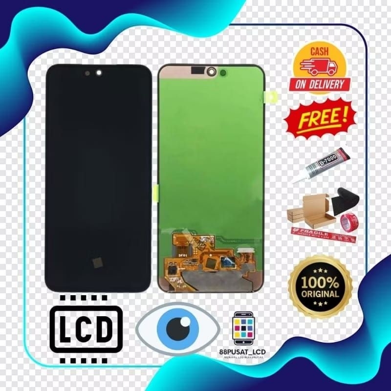 LCD FULLSET AMOLED SAMSUNG A55 5G ORIGINAL FINGERPRINT AKTIF TOUCHSCREEN LCD