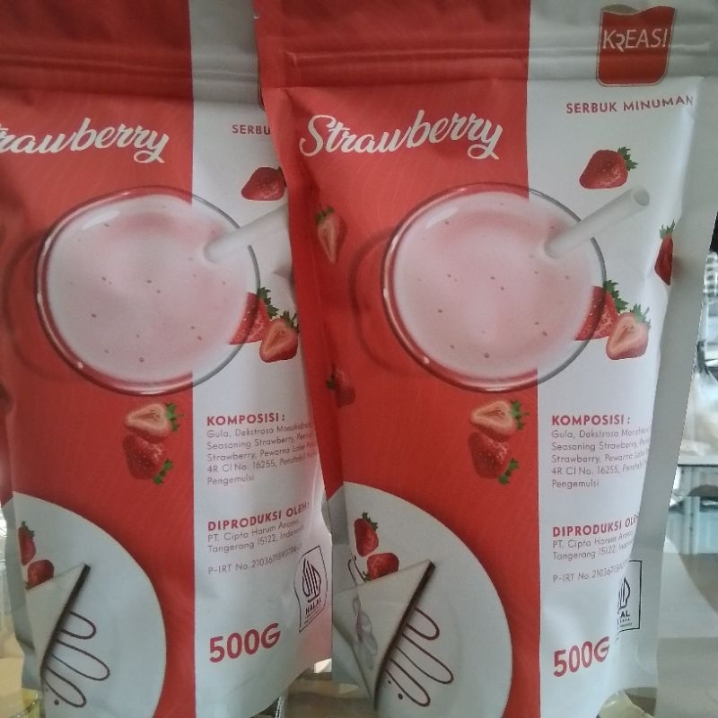 

Kreasi Serbuk Minuman Rasa Strawberry 500gr