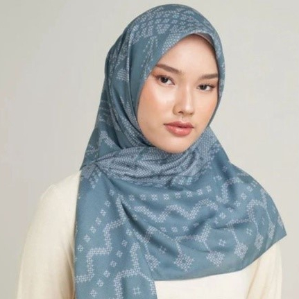 Hijab Wanita Ria Miranda Scarves Scarf Dongson Original Deep Ocean Burgundy Toffe