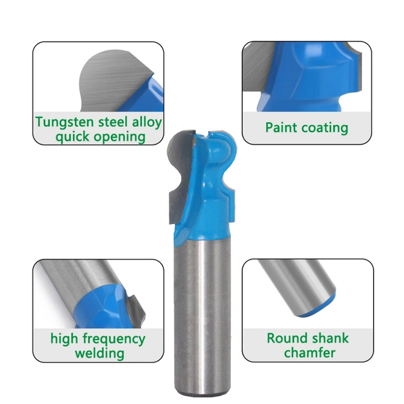 Mata Profil Router Double Finger Mata Profil Kayu Trimmer Router Beading Bit Edging