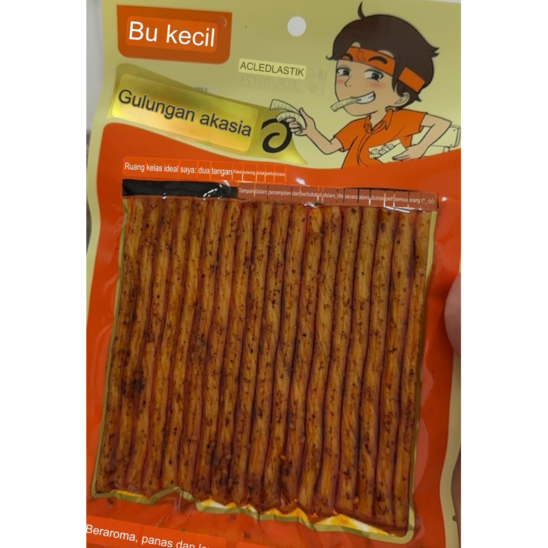 

Latiao spicy 80grx 10pack cemilan enak spicy wangi mala food halal