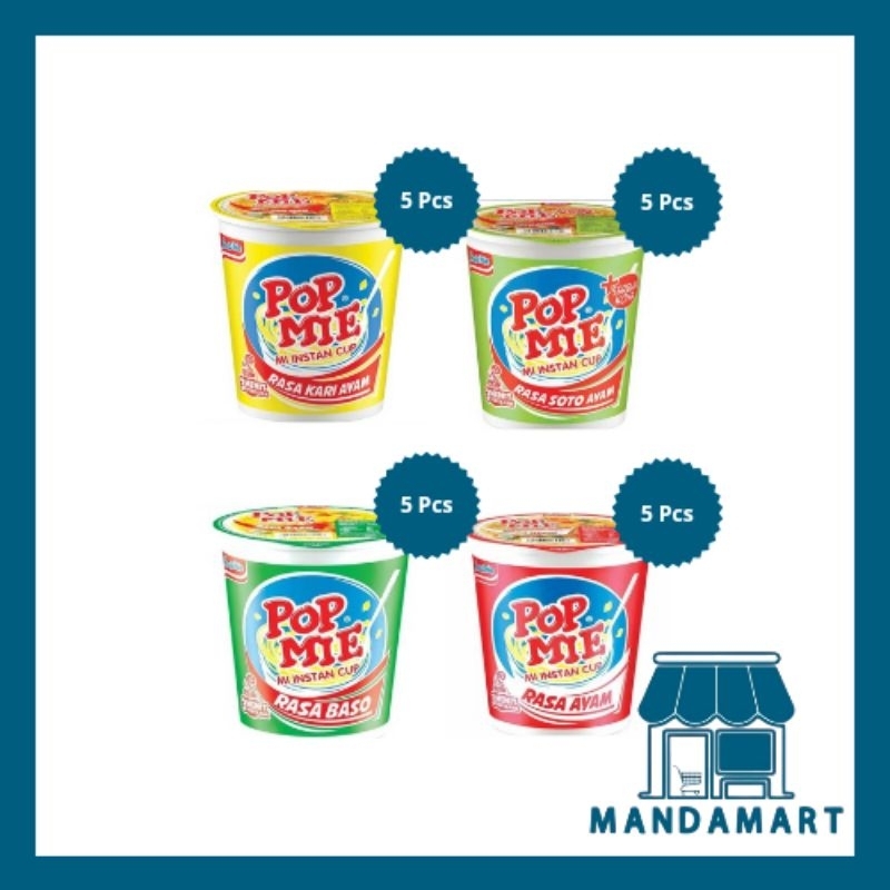 

Pop Mie Instat Cup Dengan Berbagai Varian Rasa 75 g - MandaMart