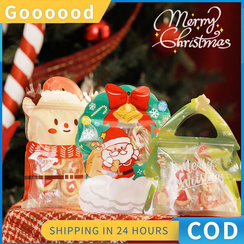 

[10 buah/pak] tas hadiah Natal/tas permen Malam Natal/tas hadiah Natal/aksesori Natal/Tas hadiah Natal/bag natal