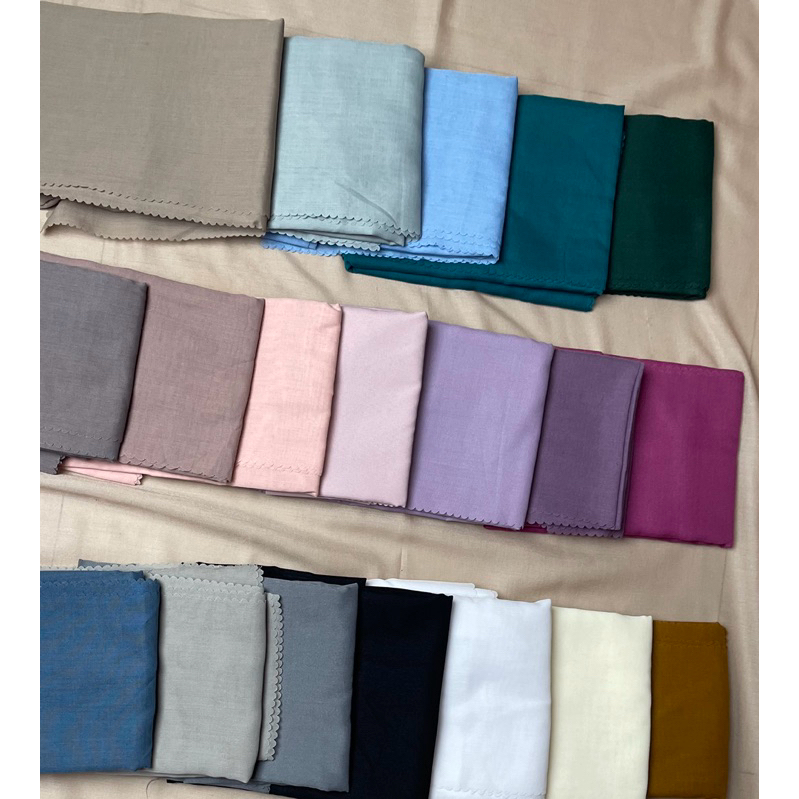 jilbab segiempat polos voal premium/voal polos