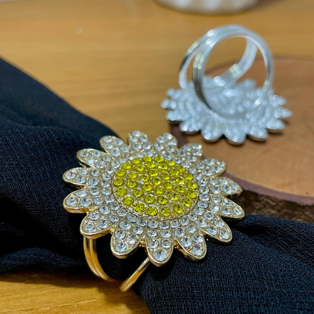 RING BUNGA MATAHARI PERMATA  ring hijab/ring jilbab ring bunga matahari