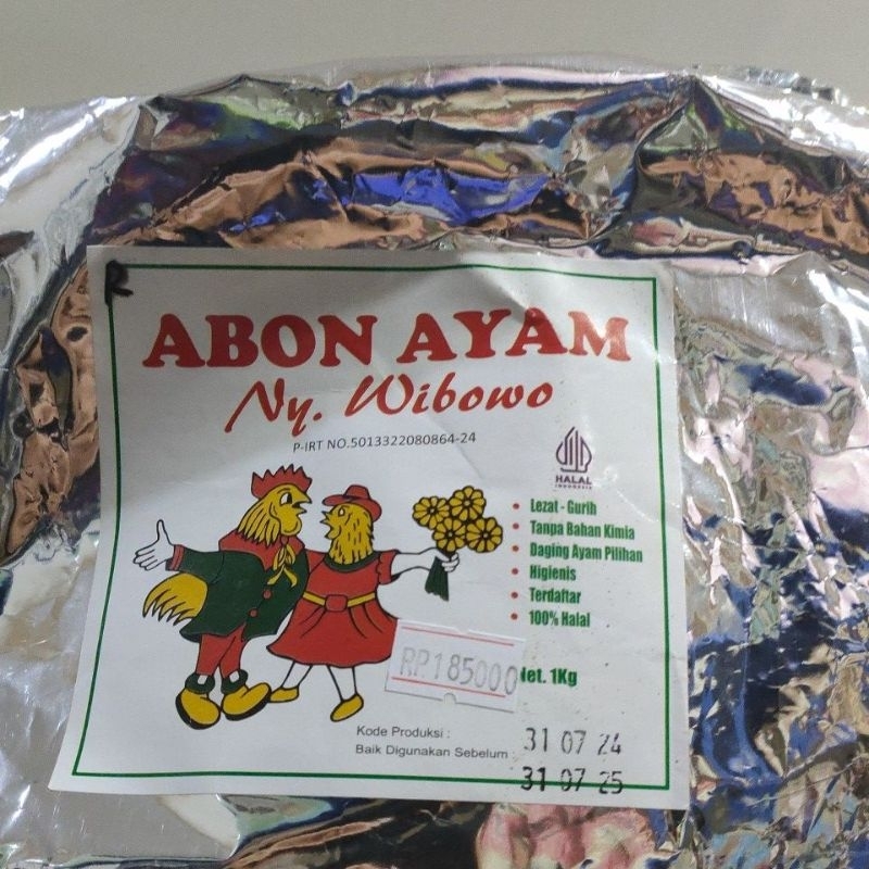 

Abon Ayam Ny. Wibowo 1kg