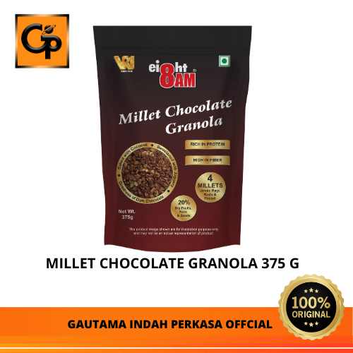 

Sereal Granola 8AM Millet Chocolate Granola 375g