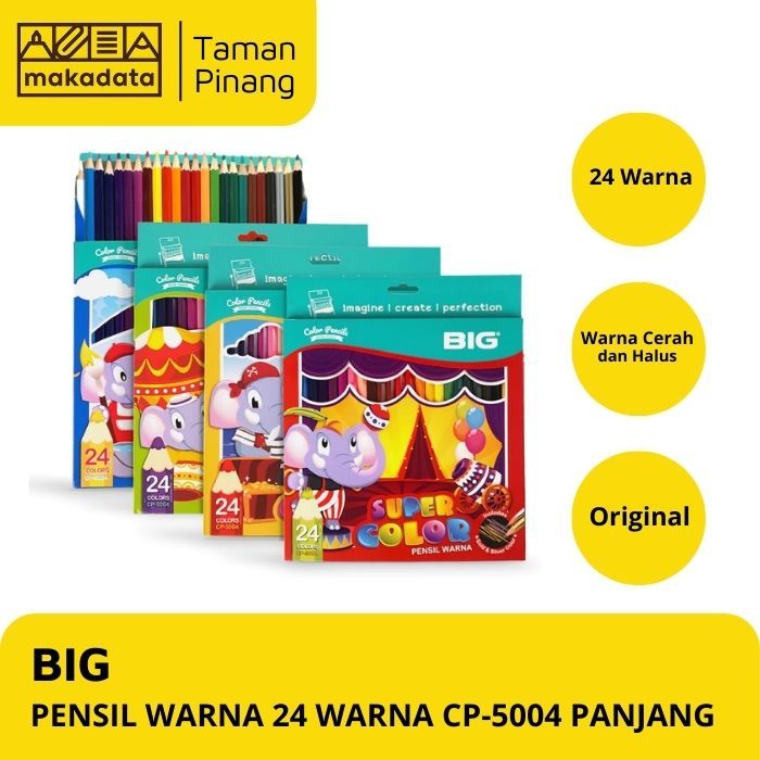 

PENSIL WARNA / COLOUR PENCIL BIG 24 WARNA CP-5004 PANJANG