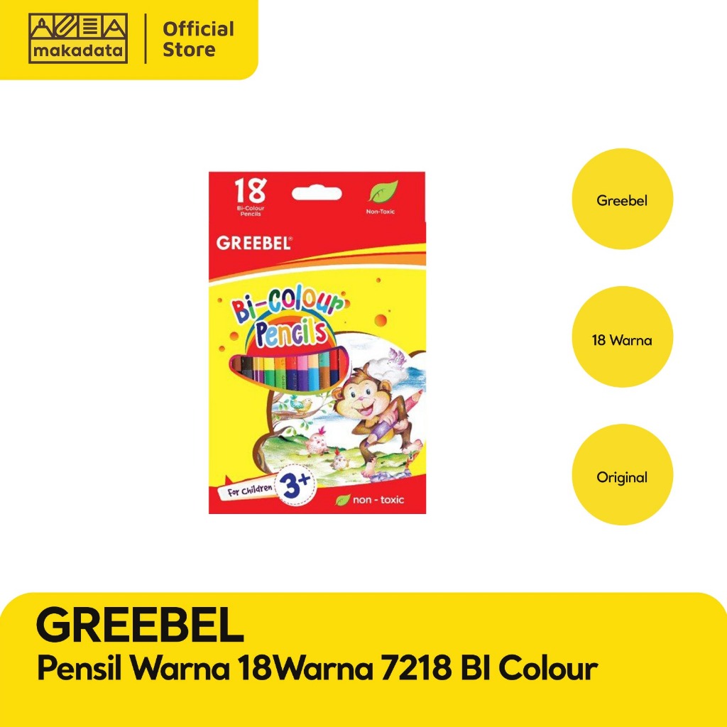 

PENSIL WARNA/ COLOUR PENCIL GREEBEL BI COLOR MURAH