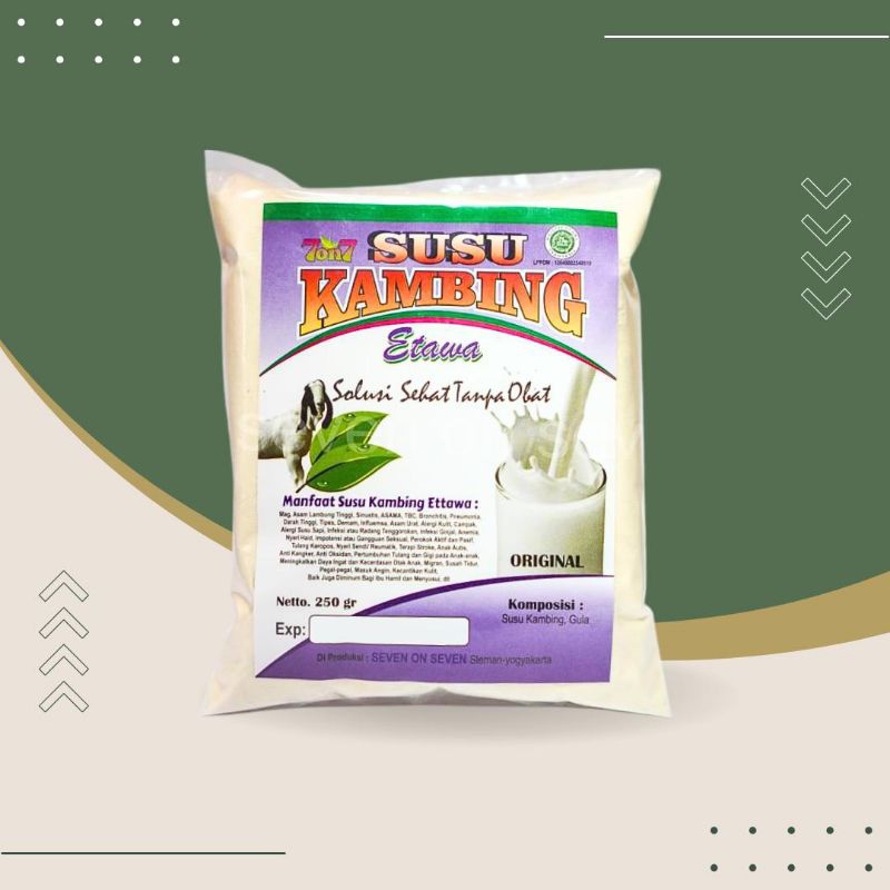 

Susu Kambing Etawa Bubuk Tanpa Gula 250 Gr