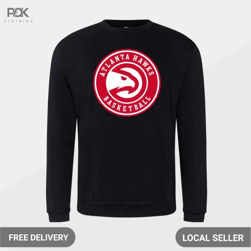 Sweater Basic Hoodie Basketball Atlanta Hawks Logo