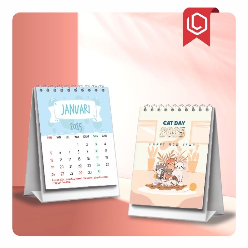 

KALENDER MEJA 2025 MINI - KALENDER MEJA MINI - KALENDER MEJA DUDUK 2025 KALENDER SOUVENIR