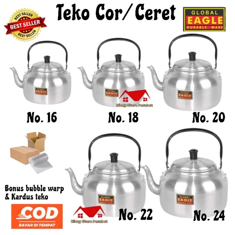 TEKO COR EAGLE / TEKO CERET EAGLE / TEKO ALUMINIUM GLOBAL EAGLE / BONUS BUBBLE WRAP