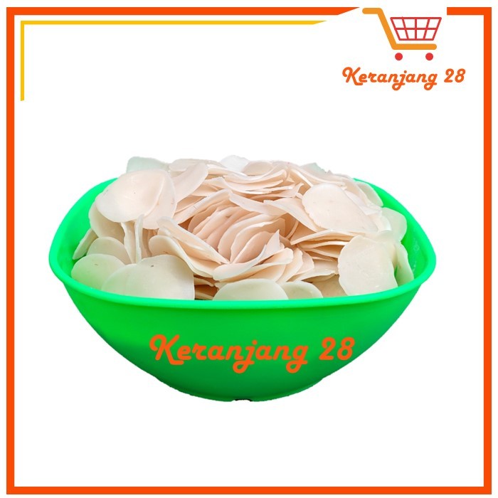 

KERUPUK BAWANG PUTIH KEMASAN 250 Gram / KRUPUK BAWANG WARNA PUTIH / KRUPUK SEBLAK