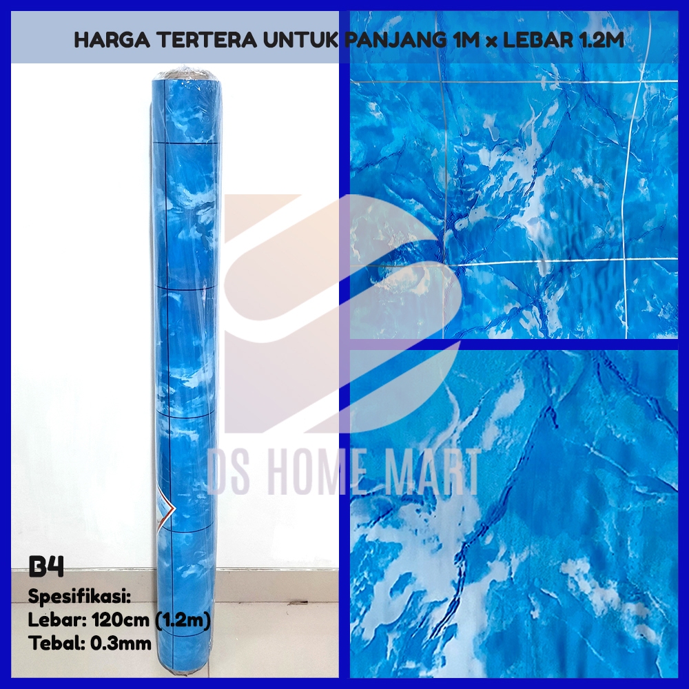 B4 - Karpet Lantai Tikar Plastik Vinyl METERAN dengan Lebar 1.2m